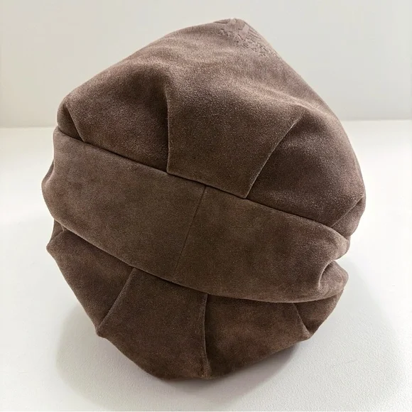 Loewe Brown Suede XL Logo Hobo Shoulder Carryall Bag - Picture 7 of 10